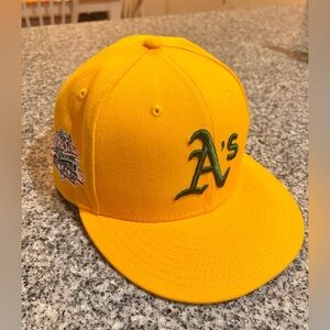 Oakland Athletics A's 1989 World Series Battle of the Bay Pink Bottom Fitted Hat